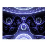 Blue Moon Fractal Post Cards