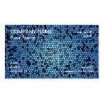 Blue mosaic business card templates