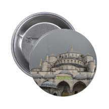 Blue Mosque in Istanbul, Turkey Pinback Buttons