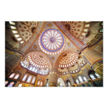 Blue Mosque Interior in Istanbul Photograph