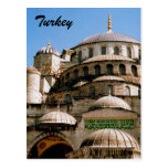 blue mosque post card