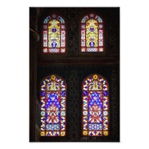 Blue Mosque Stained Glass Windows Photograph