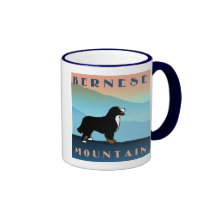 Blue Mountain Bernese Dog Mugs