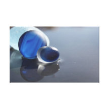 Blue Multi Sea Glass Stretched Canvas Prints
