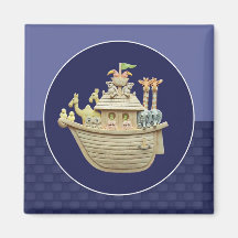 Blue Noah's Ark Magnet