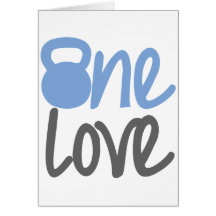 Blue "One Love" Cards