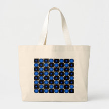 Blue Optical Illusion Chess Board CricketDiane Tote Bags