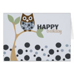 Blue Owl Baby Card
