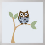 Blue Owl Baby Poster