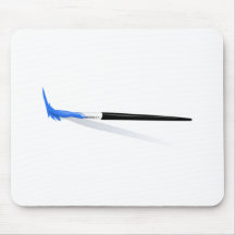 Blue Paint Brush Mousepads