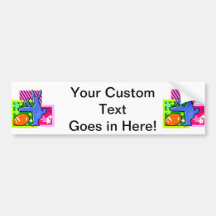 blue painting shadow rabbit easter egg.png bumper stickers