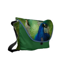 Blue Peacock Messenger Bag