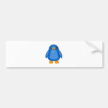 Blue Penguin Bumper Stickers