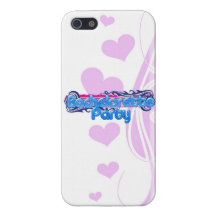 blue pink bachelorette wedding bridal shower party case for the iPhone 5