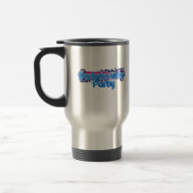 blue pink bachelorette wedding bridal shower party mug