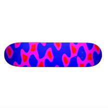 BLUE-PINK CAMOUFLAGE SKATEBOARD DECK