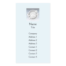 Blue Plain Vertical - Business Business Card Templates
