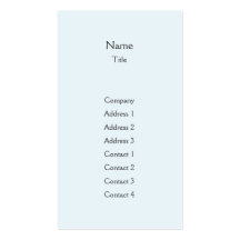 Blue Plain Vertical - Business Business Cards