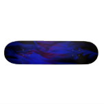 Blue Plasma Smoke Custom Skateboard Deck