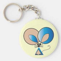 Blue Pocket Mouse Keychain
