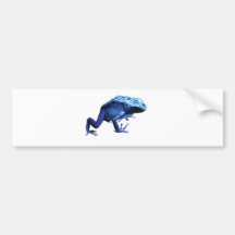 Blue Poison Dart Frog Bumper Sticker
