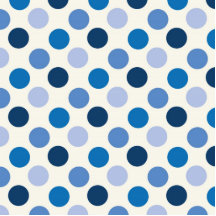 Blue Polka Dots Cut Out
