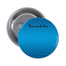 Blue polka dots on blue background pinback button