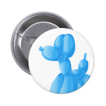Blue Poodle Pins