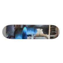 Blue Pots on Stove Skateboard Decks