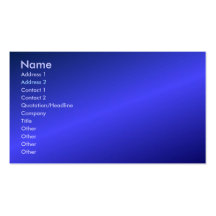 Blue Profile Card Business Cards