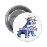Blue Pup Democrat Button 