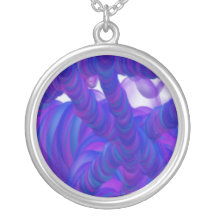 Blue & Purple Bubble Mass Necklace