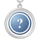 blue question mark jewelry