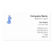 Blue Rabbit Business Card Template