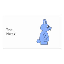 Blue Rabbit Business Card Template