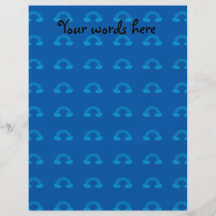 Blue rainbow pattern personalized flyer