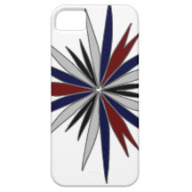 Blue / Red / White Star Design iPhone 5 Covers
