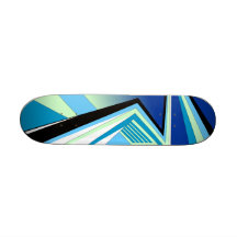 Blue Retro Skateboard