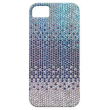 Blue Rhinestone Glitter Bling  iPhone 5 Case