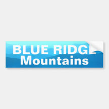 Blue Ridge Mountains - Great Smoky Mountains Bumper Stickers