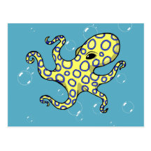 Blue Ringed Octopus Postcard