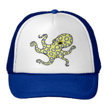 Blue Ringed Octopus Trucker Hat