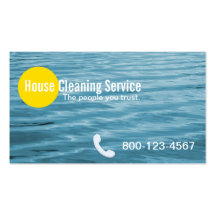 Blue Ripples House Cleaning Business Card