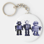 blue robots keychain