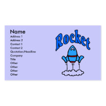 Blue Rocket Logo , Business Card
