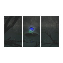 Blue Rose Canvas Print