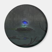 Blue Rose Magnet