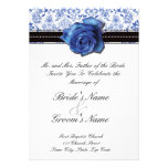 Blue Rose Wedding Invitation invitations