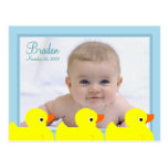 Blue Rubber Ducky Frame 2 Postcards