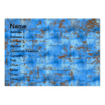 Blue rusty texture business cards